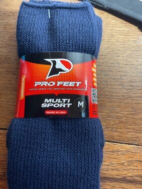 Multi Sport Crew Socks - Navy (Men's)